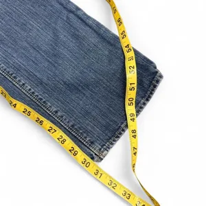 American Eagle Vintage Y2K Low-Rise Light Wash Distressed Straight Leg Jeans thumbnail 7