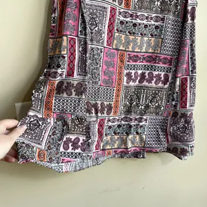 J.Jill pink patterned‎ sleeveless tank top women's size medium 100% rayon summer thumbnail 4