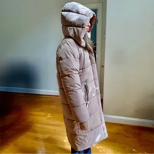 Michael Kors Hooded Long Women's Puffer Coat Size Small thumbnail 7