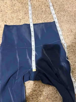 Lululemon Wunder Train High Rise Tight 25" in Sun Bleached Wash True Navy thumbnail 13