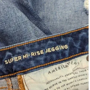 American Eagle Outfitters Super Hi-Rise Jeggings Skinny Jeans Stretch Womens 2 thumbnail 5