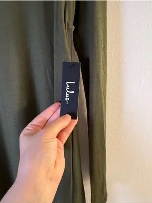 Lulu's Olive Green Turtleneck Swing Mini Dress thumbnail 6