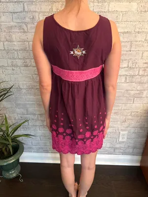 Vintage Odd Molly Purple and Pink Mini Dress thumbnail 3