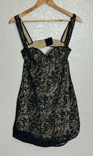 Rumored black lace sequin mini dress Size M thumbnail 1