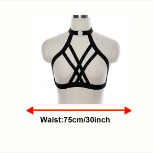 Black Soft Harness Bra New thumbnail 8