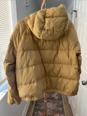 The North Face Hydrenalite Down Hooded Full Zip Puffer Jacket Golden Yellow XL thumbnail 4