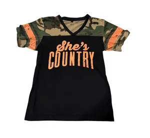 Jason Aldean Concert Shirt. She's Country. Distressed Orange Print Sz Med thumbnail 1