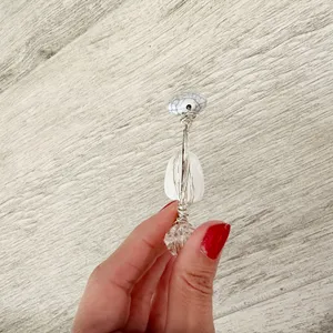 Wire Wrapped Bangle Bracelet Silver thumbnail 3