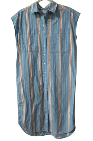 Everlane 100% Cotton Striped Sleeveless Button-Front Shirt Dress Size XXS thumbnail 1