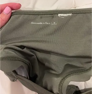 Abercrombie & Fitch Olive Green Scallop Edge Bikini Bottoms thumbnail 3