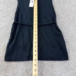 Frankies Bikinis Dolly Knit Mini Dress Women XL Black Halter O-Ring New LBD Y2K‎ thumbnail 12