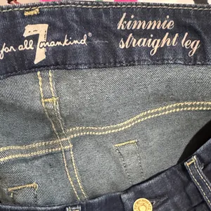 7 For All Mankind Dark Indigo Straight Leg Jeans thumbnail 3