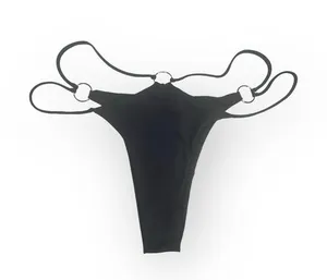 new Frankie’s Bikinis ↯ Kailyn Skimpy Ring Detail Bikini Bottoms ↯ Black ↯ Large thumbnail 12