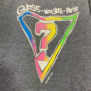 Vintage GUESS Crew Neck Sweatshirt Gray‎ Rainbow Logo 1989 - OS see measu… thumbnail 3