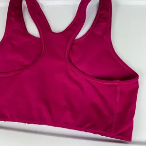 Nike Dri Fit Sports Bra Magenta Pink Sz Large Nike Swoosh Activewear thumbnail 7