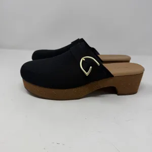 Rothy's The Platform Clog Black Knit Gold Buckle Women Size 11.5 thumbnail 3