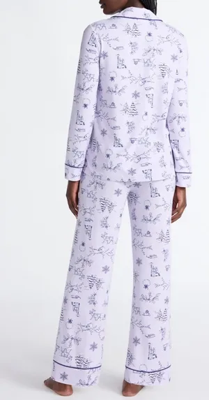 Walmart Joyspun Women's Dreamy Soft Collection Long Sleeve Top and Pants Pajama Set thumbnail 3