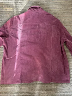 Mauve Corduroy Button Up Shacket Pink Size XS thumbnail 4