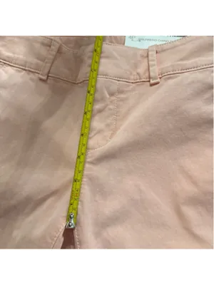 LOFT Peach Girlfriend Chino Petite Ankle Pants 4P Frayed Hem NWT thumbnail 6