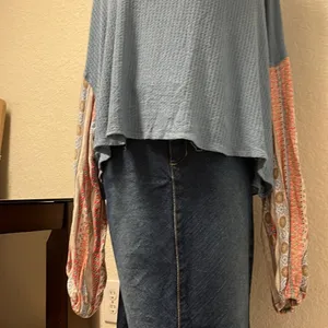ALTAR’D STATE Boho Waffle Knit Shirt - Size Large thumbnail 8