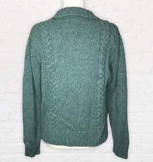 VTG Cabela’s heavy weight zip up knit sweater jacket Women’s size XL Cotton thumbnail 10