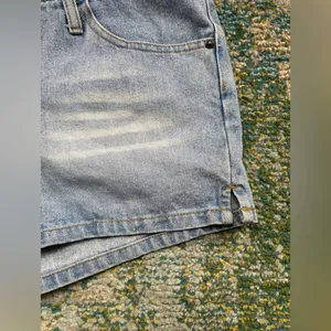 Vintage Y2K Angels low rise distressed denim jean shorts, size 9 thumbnail 3