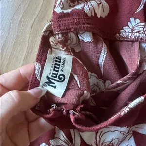 Show Me Your MuMu Floral Jumpsuit in Burgundy and White thumbnail 3