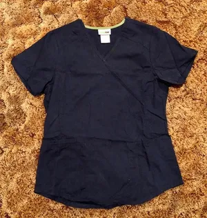Scrubstar Navy Blue Scrub Top thumbnail 1