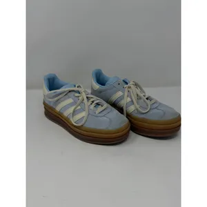 Adidas Gazelle Bold Platform Sneaker Light Blue Cream Gum Women Size 6.5 thumbnail 2