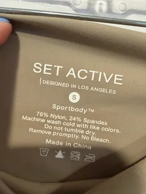 Light Green Set active biker‎ shorts thumbnail 2