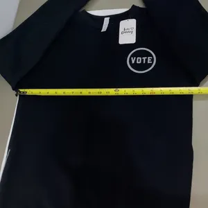 Love Bubby Vote Women's Side Zip Sweatshirt Black Size M thumbnail 5