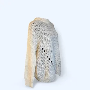 American Eagle chunky knit sweater oversized cream slouchy cozy 🤍 Size XS thumbnail 2