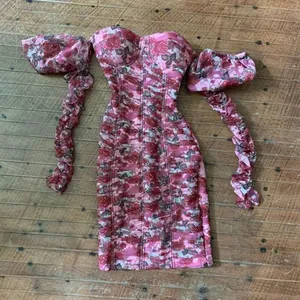 Magnolia Rose corset bandage XS bodycon dress with detached sleeves thumbnail 2