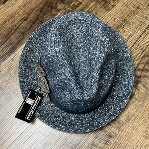 SOMETHING SPECIAL Fedora Gray Fall Boho Embellished Band Bucket Hat thumbnail 2