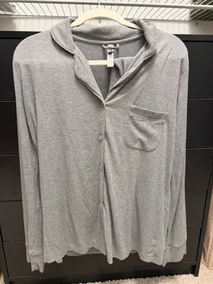 Skims Heather Grey Soft Lounge Sleep Set thumbnail 5