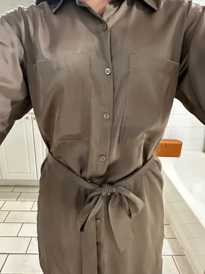 Abercrombie and Fitch Satin T-Shirt Dress thumbnail 4