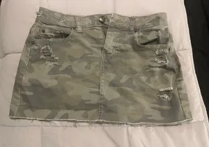 Camo mini skirt Green thumbnail 1