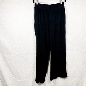 Free People Beach Black Golden Sands Knit High‎ Rise Pants thumbnail 2