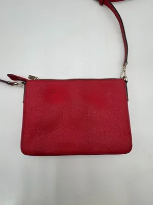 Kate Spade New York Red Pebbled Leather Crossbody Shoulder Bag Purse Dust Bag thumbnail 13