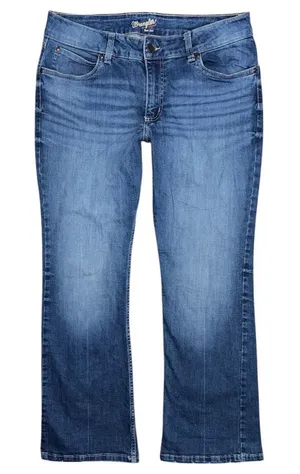 Wrangler Women’s Retro Mae Bootcut Jeans Sz 15 x 32 Mid Rise Stretch Blue Denim thumbnail 1