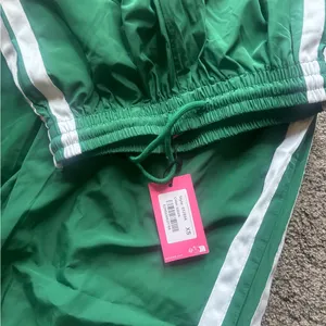 Edikted Green Track Pants with White Stripe thumbnail 2