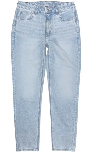 NWOT American Eagle Strigid Mom Jeans High Rise Light Wash Denim Sz 6 (28x29) thumbnail 1