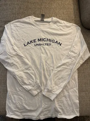 Lake Michigan Gildan Long Sleeve T-Shirt thumbnail 1
