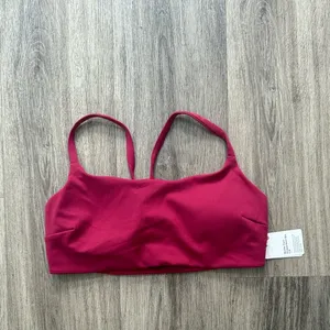Lululemon Women's Pink Sports Bra Wunder train Strappy Race Bra 10 CD thumbnail 3