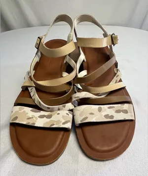 Toms Beige Abstract Cow Print thumbnail 1