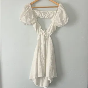 More to Come Jars Mini Dress Puff Sleeve Open thumbnail 3
