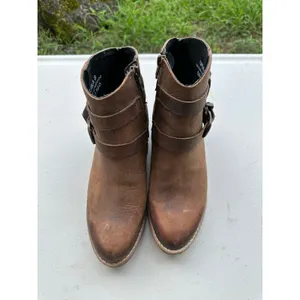 Sterling River Style SRC100 Rustic Genuine Leather Ankle Cowboy Boot Booties 8M Brown Size 8 thumbnail 2