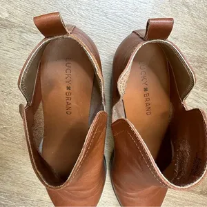 Lucky Brand‎ Bollo Brown Leather Booties 7.5 thumbnail 4