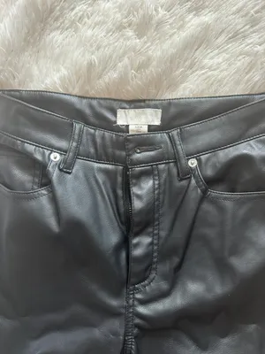H&M Faux Leather Pants thumbnail 2
