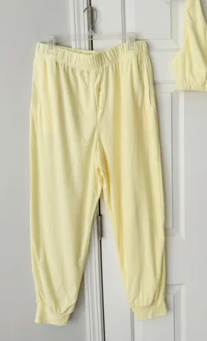 Anthropologie Sunday in Brooklyn Terrycloth Joggers & Bra Set, Size L thumbnail 6